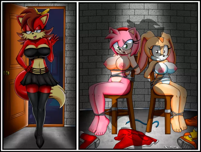 [Commission] Amy & Cream Kidnapped by Fiona, by ChaosKnight_1
