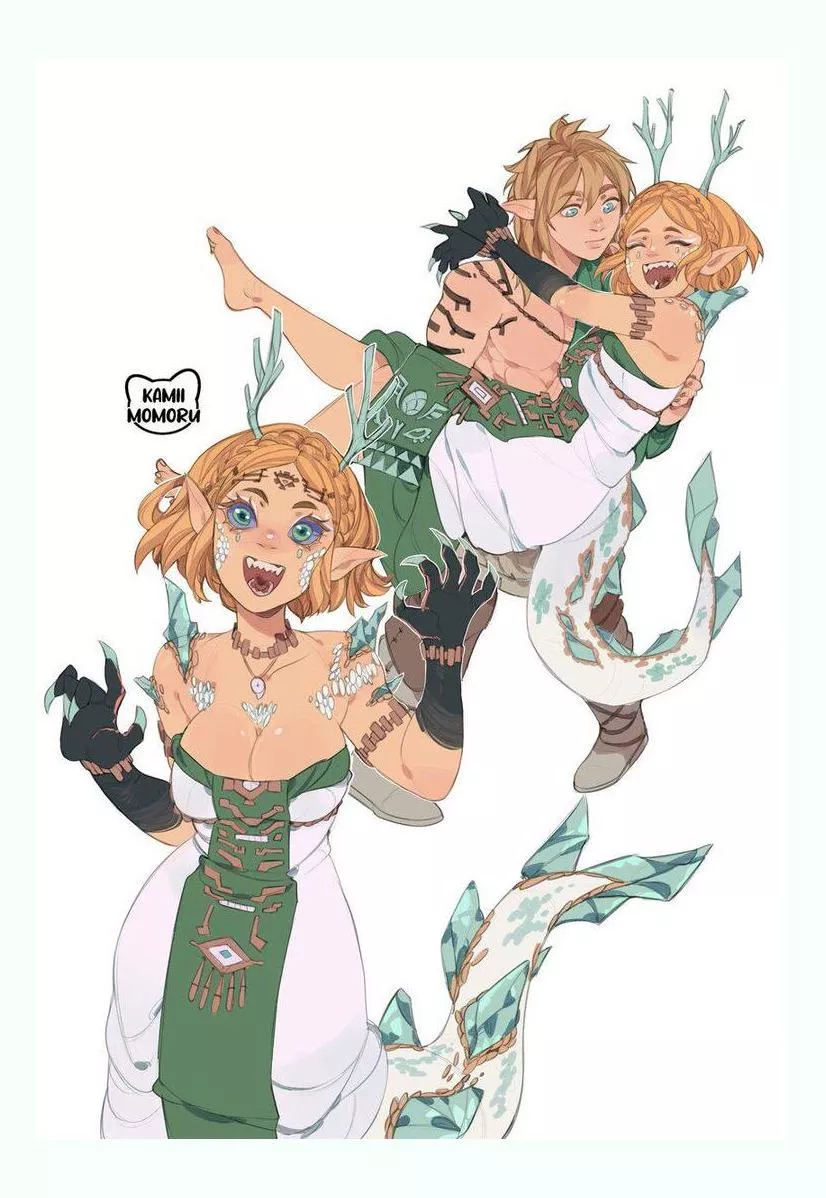 Dragon girl Zelda is so adorable (Kamii mlmoru)
