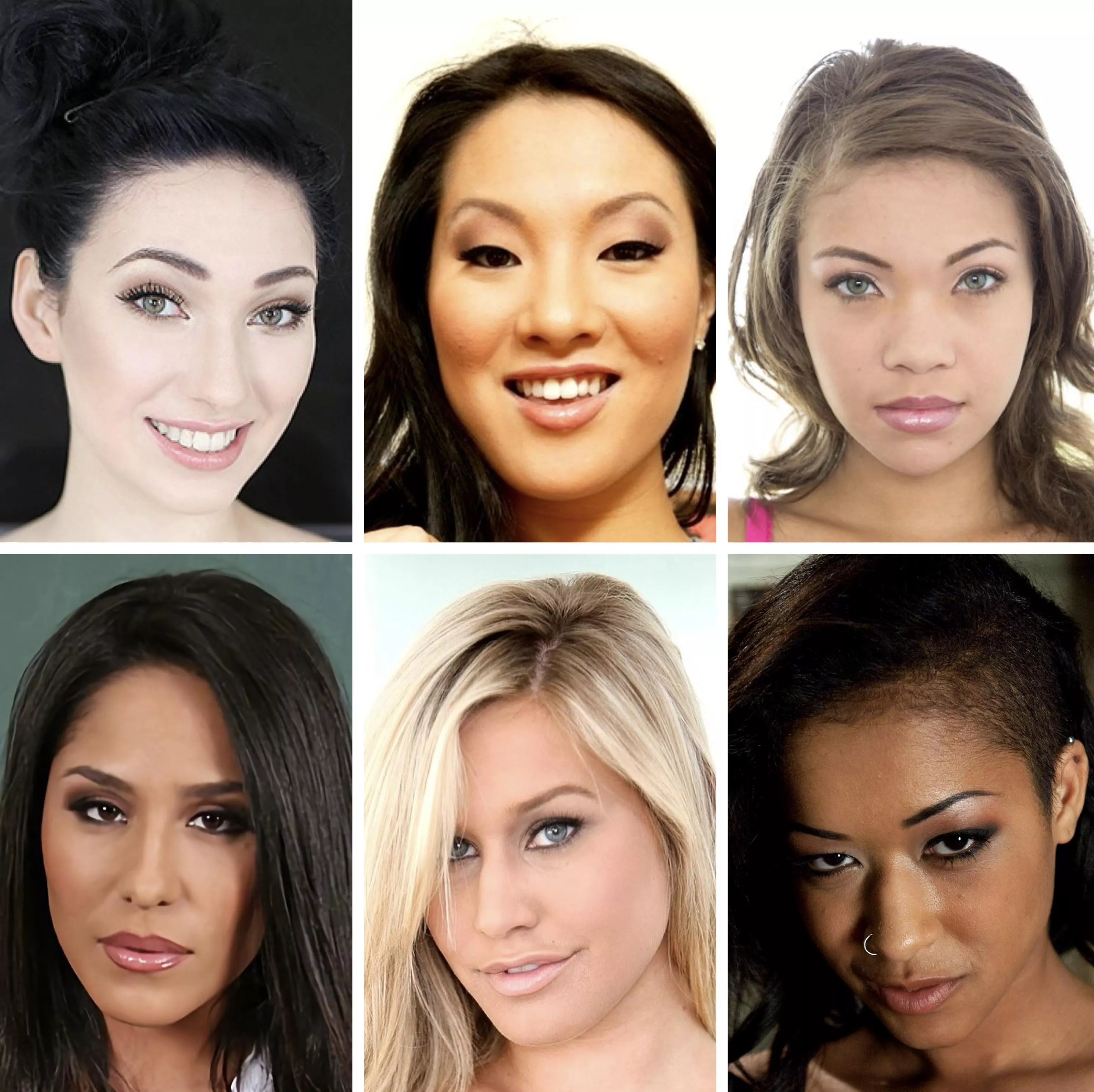 Face Battle (part 4): Aria Alexander vs Asa Akira vs Cassidy Banks vs Jenaveve Jolie vs Kennedy Leigh vs Skin Diamond