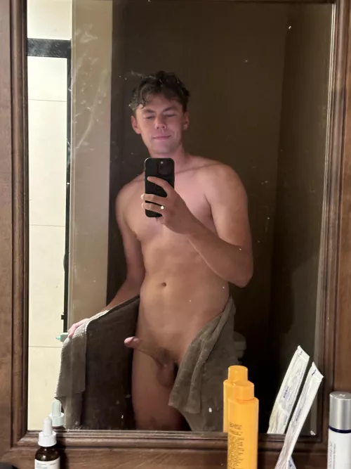 Freshly showered, come get me dirty again?