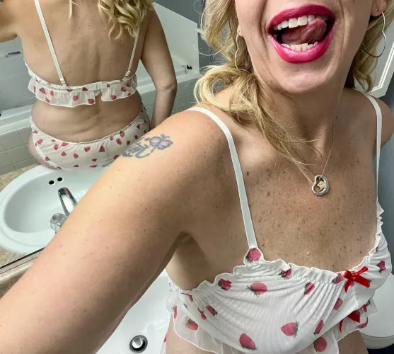 How about strawberries on white