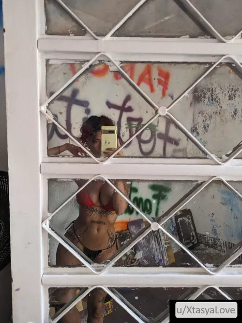 I found some shade for this pic of my bikini