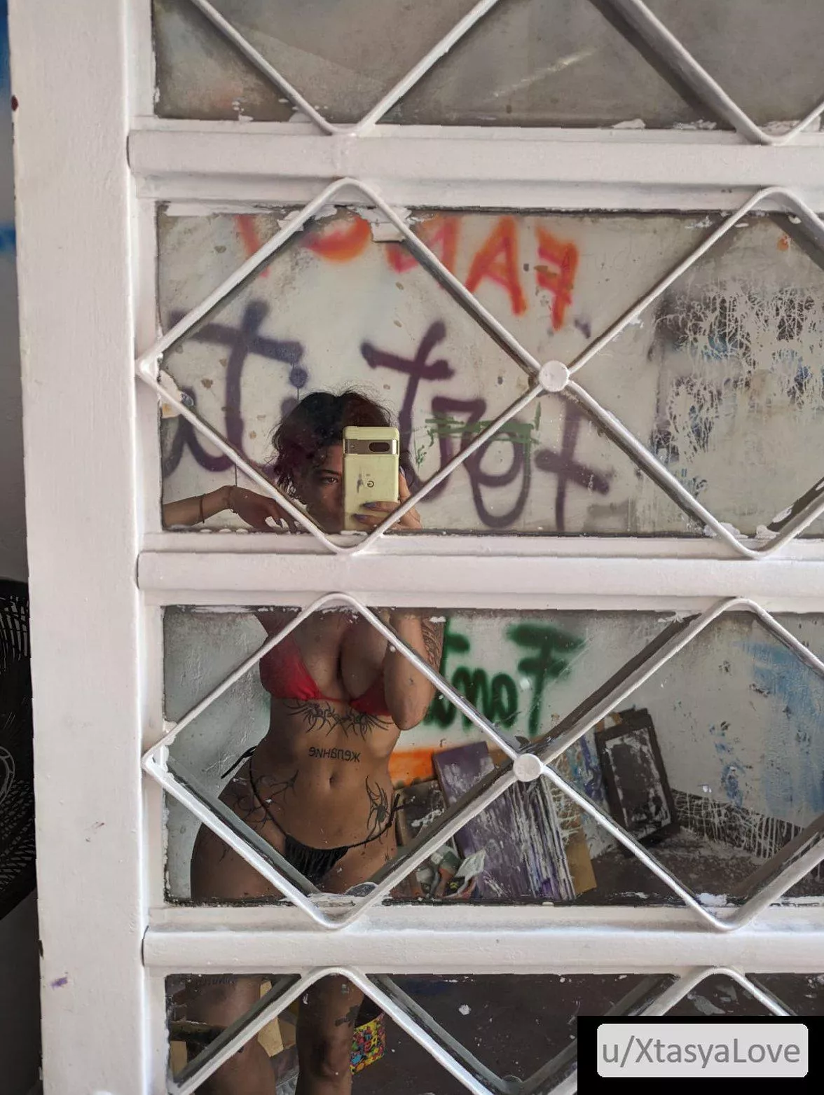 I found some shade for this pic of my bikini