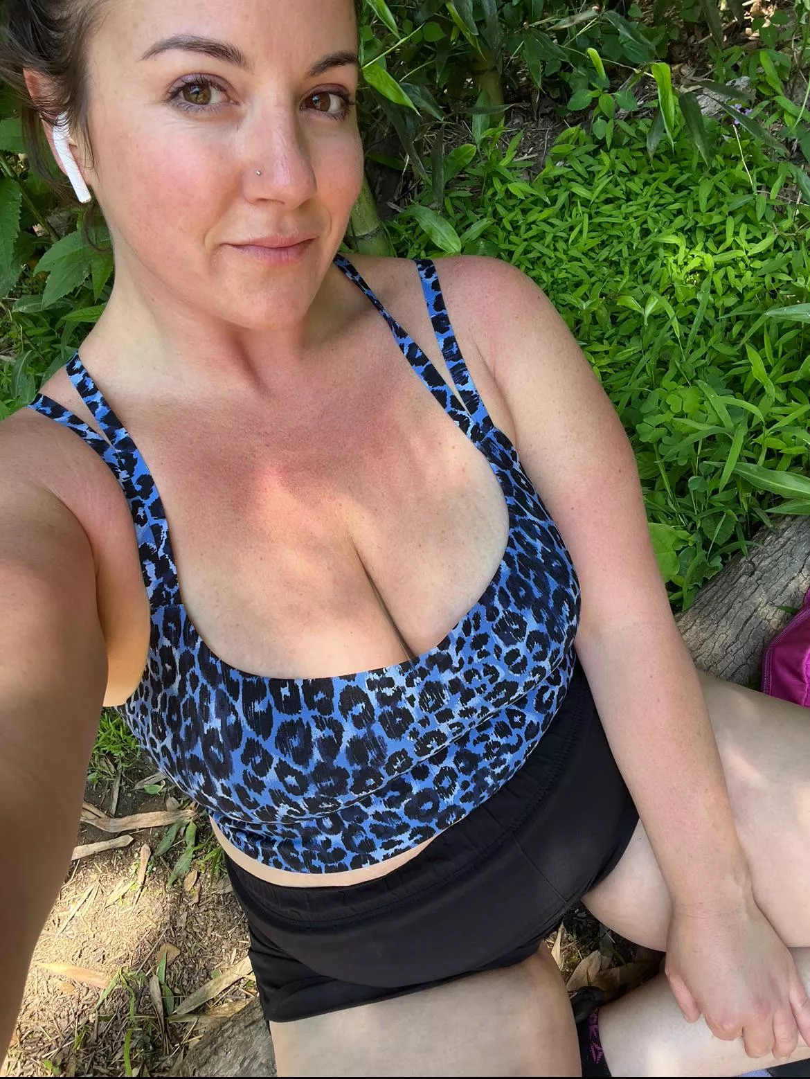 I found us a quiet spot on our hike, you know what that means