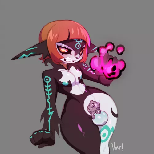 Imp Zant in matching chastity