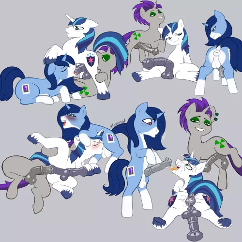 Shining Armor trio (Hexecat)
