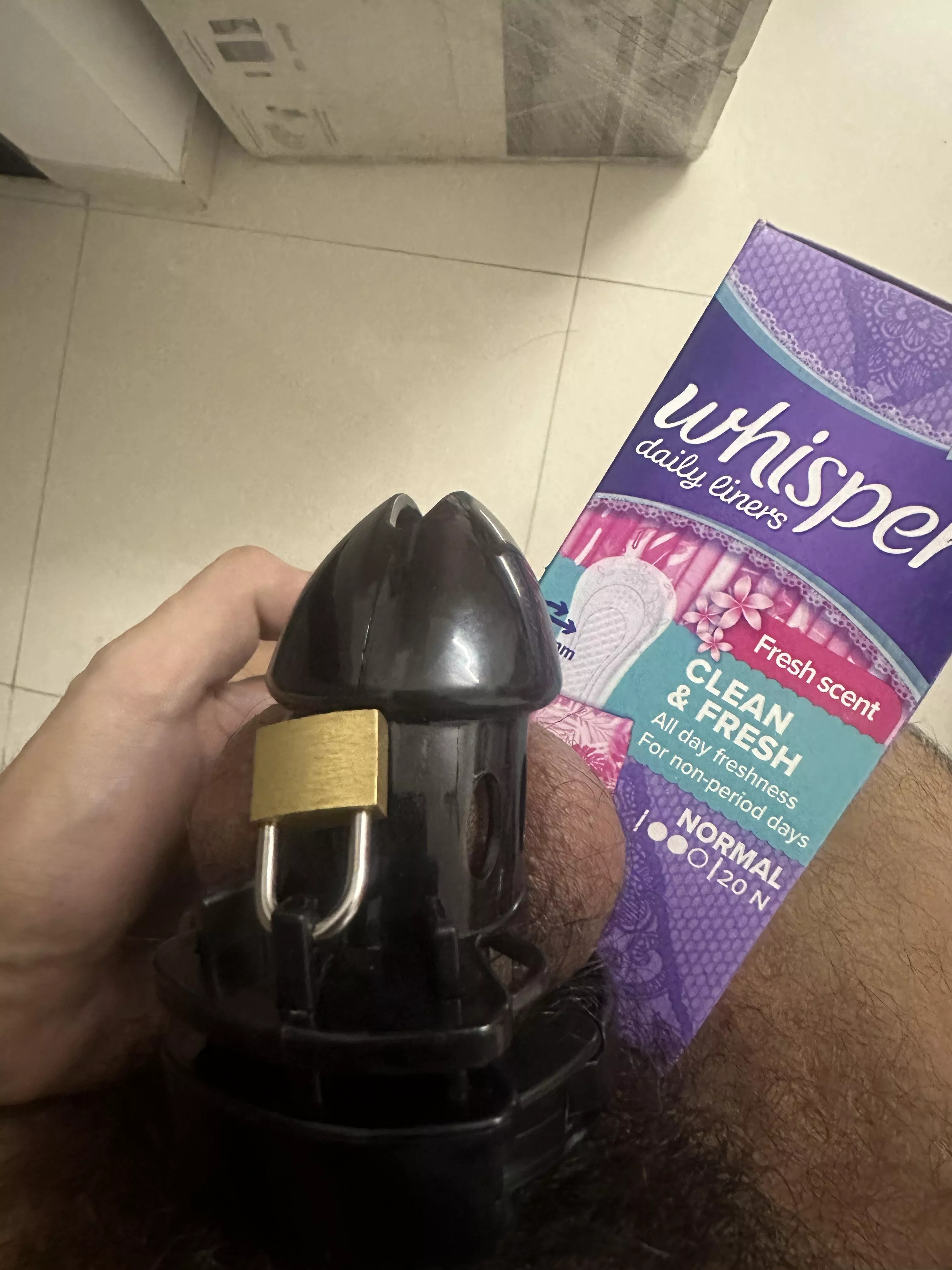 Update! My gf got me panty liners to help me cope. 