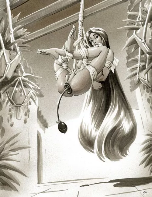 With Kelsie in the Courtyard [Andy's Dames] 