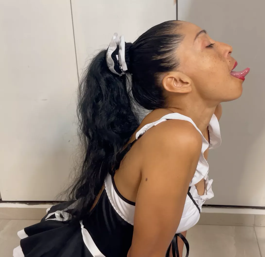 Would you like to put something on my tongue today Mr Hardcock?