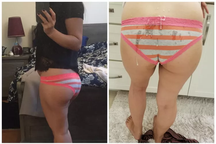 Asian wife panties before and after