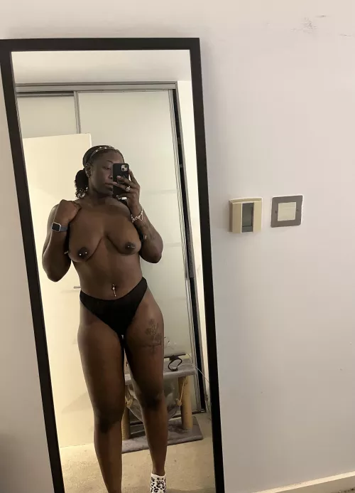 Believe it or not but the underwear is crotchless 😈😋