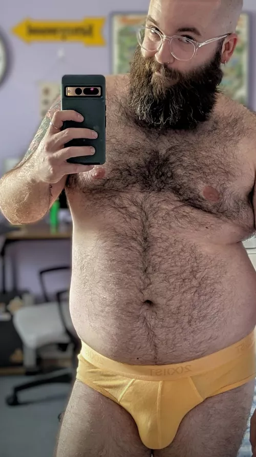 Feeling myself in my new briefs.