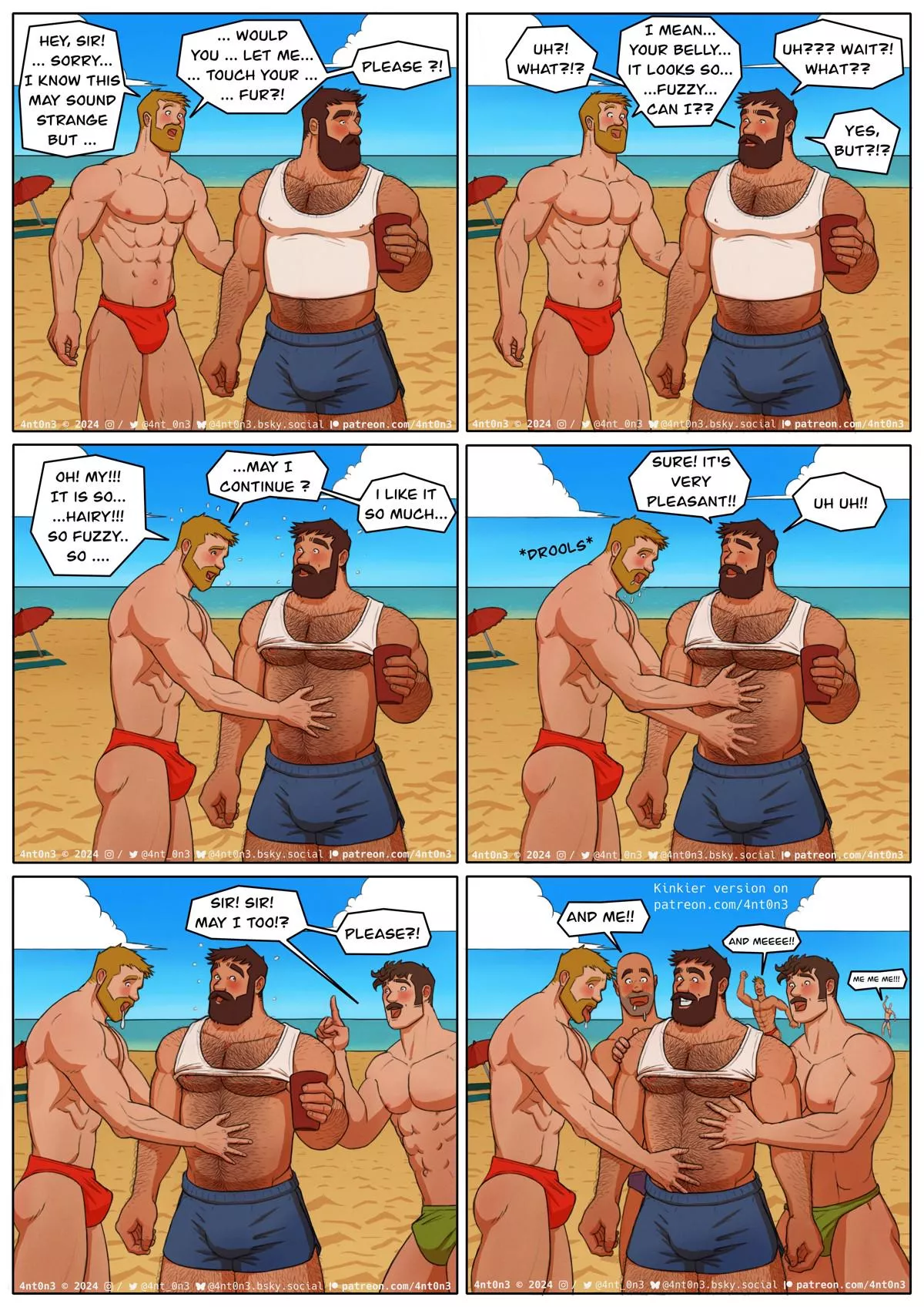 Hairy Bellies 🥰🥰 [OC][My Art]