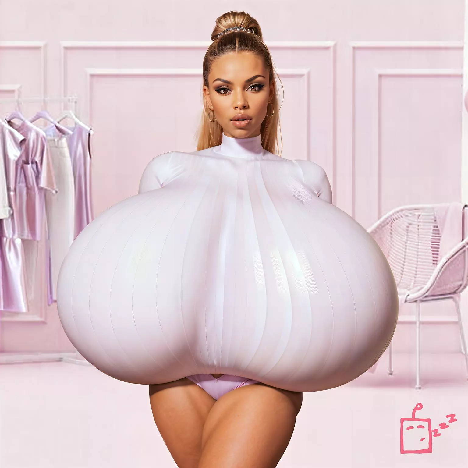 Happy MammoMonday! Finding clothes is getting harder and harder each week...nothing on the rack fits this rack any more!