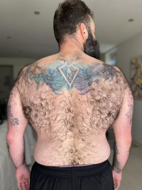 Here’s my hairy back 