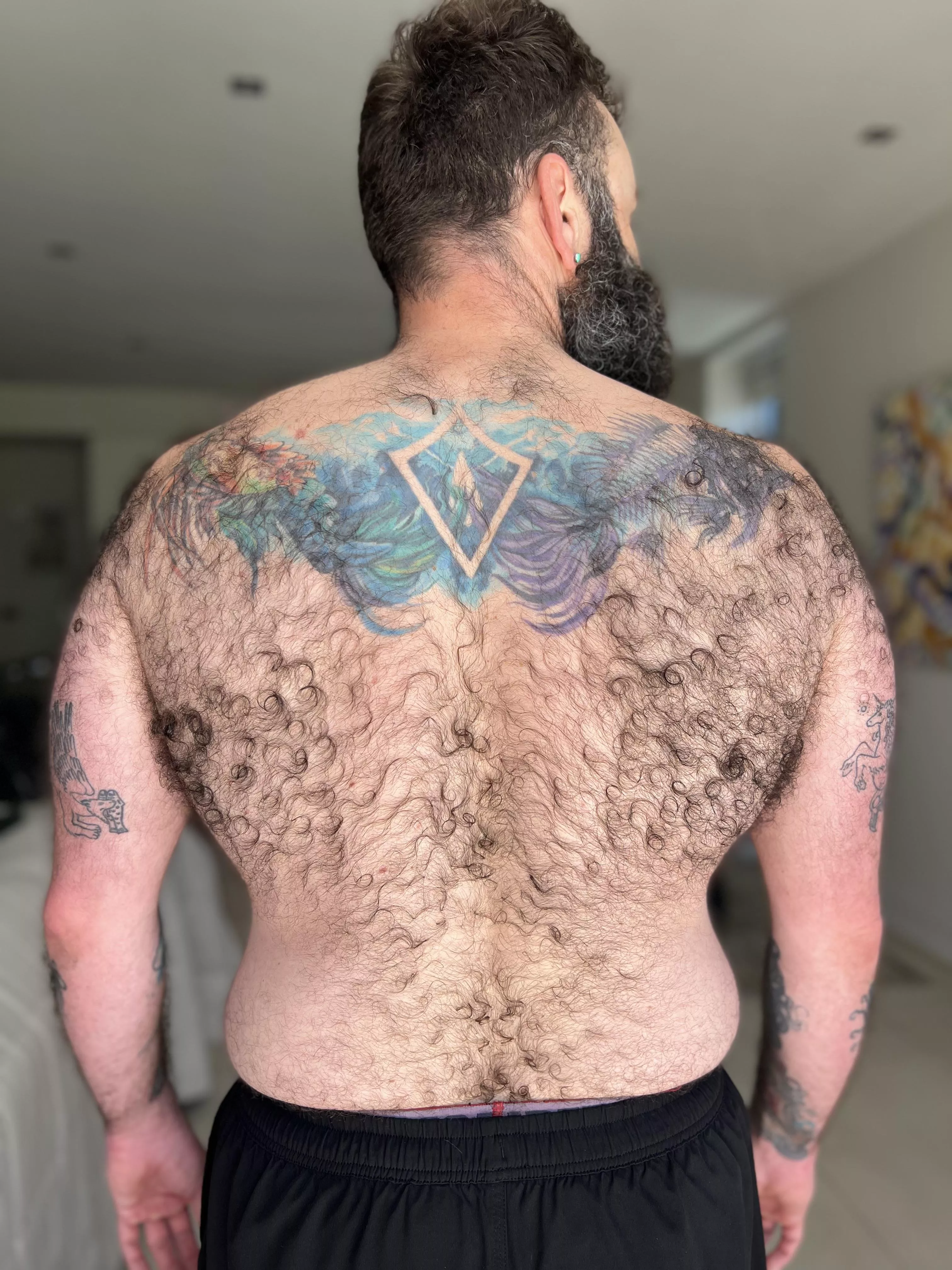 Here’s my hairy back 