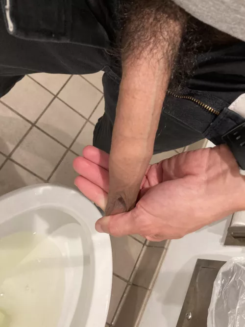 I always catch guys staring at the urinals… I wonder why?