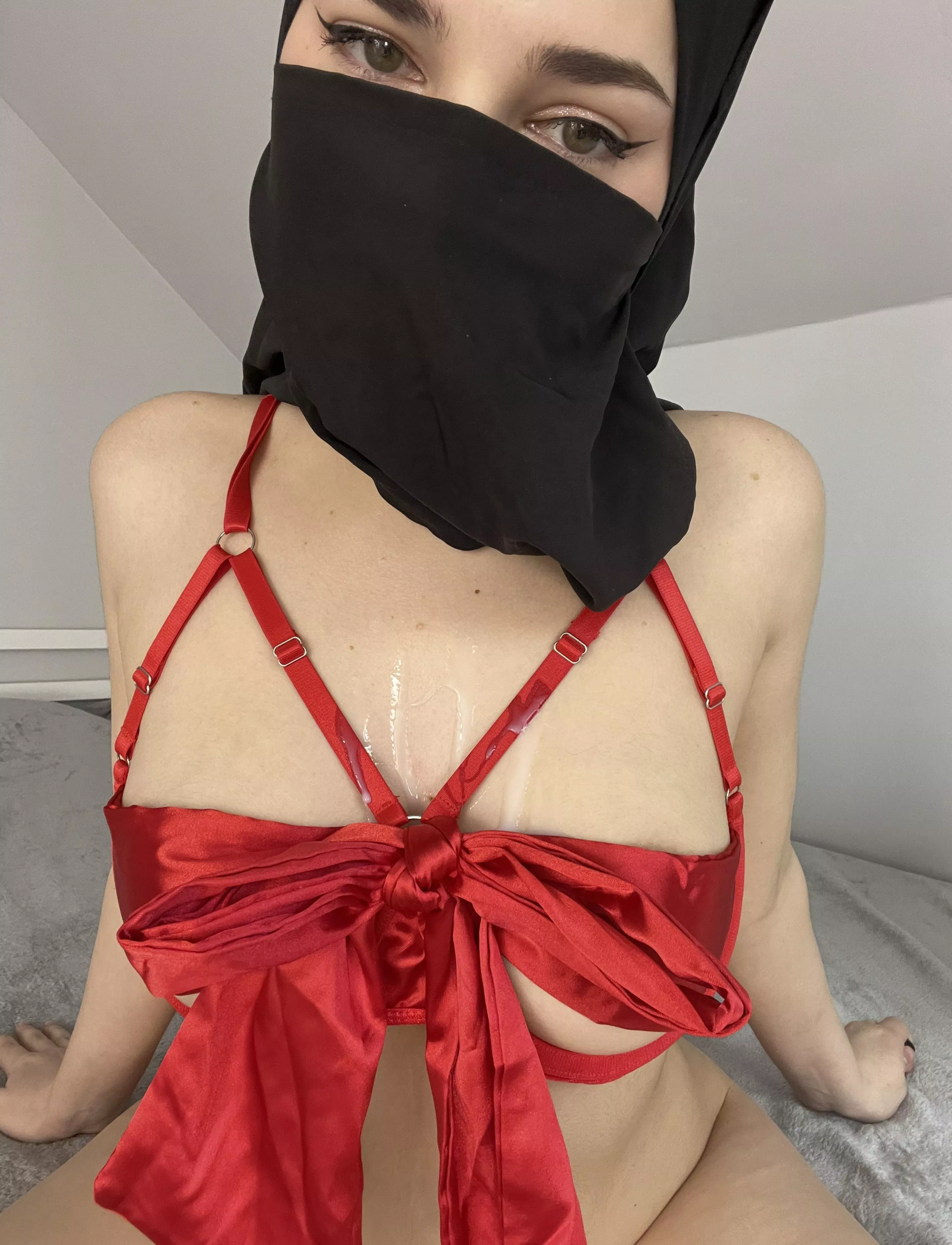 My red outfit is exciting, isn't it?