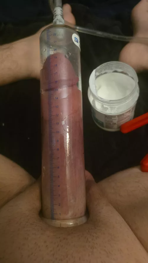 Trying to fill the tube 