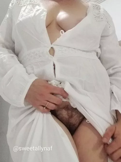 Underneath the dress, nothing 😈😋