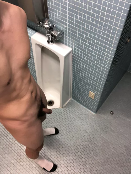 What would you say if you caught me naked in at the urinal 