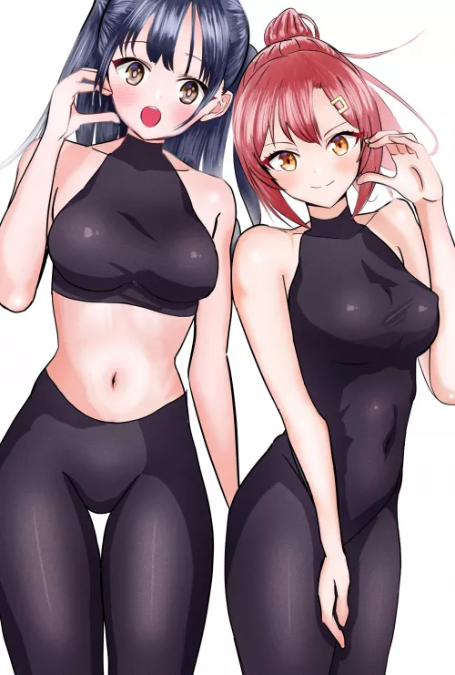 Anna Yamada And Moeko Posing For The Camera 