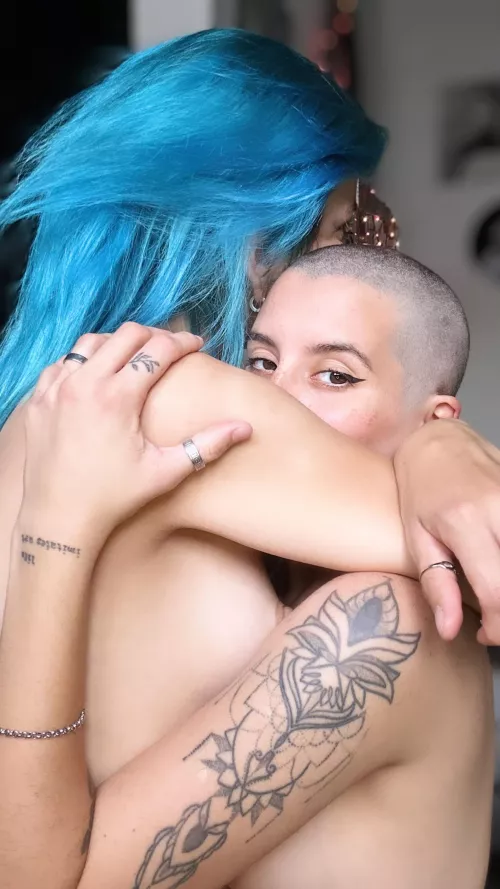 enjoying this new feeling, she shaved my whole head