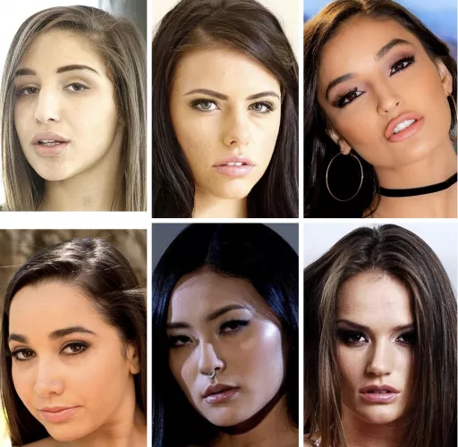 Face Battle (part 6): Abella Danger vs Adriana Chechik vs Emily Willis vs Karlee Grey vs Rae Lil Black vs Tori Black 