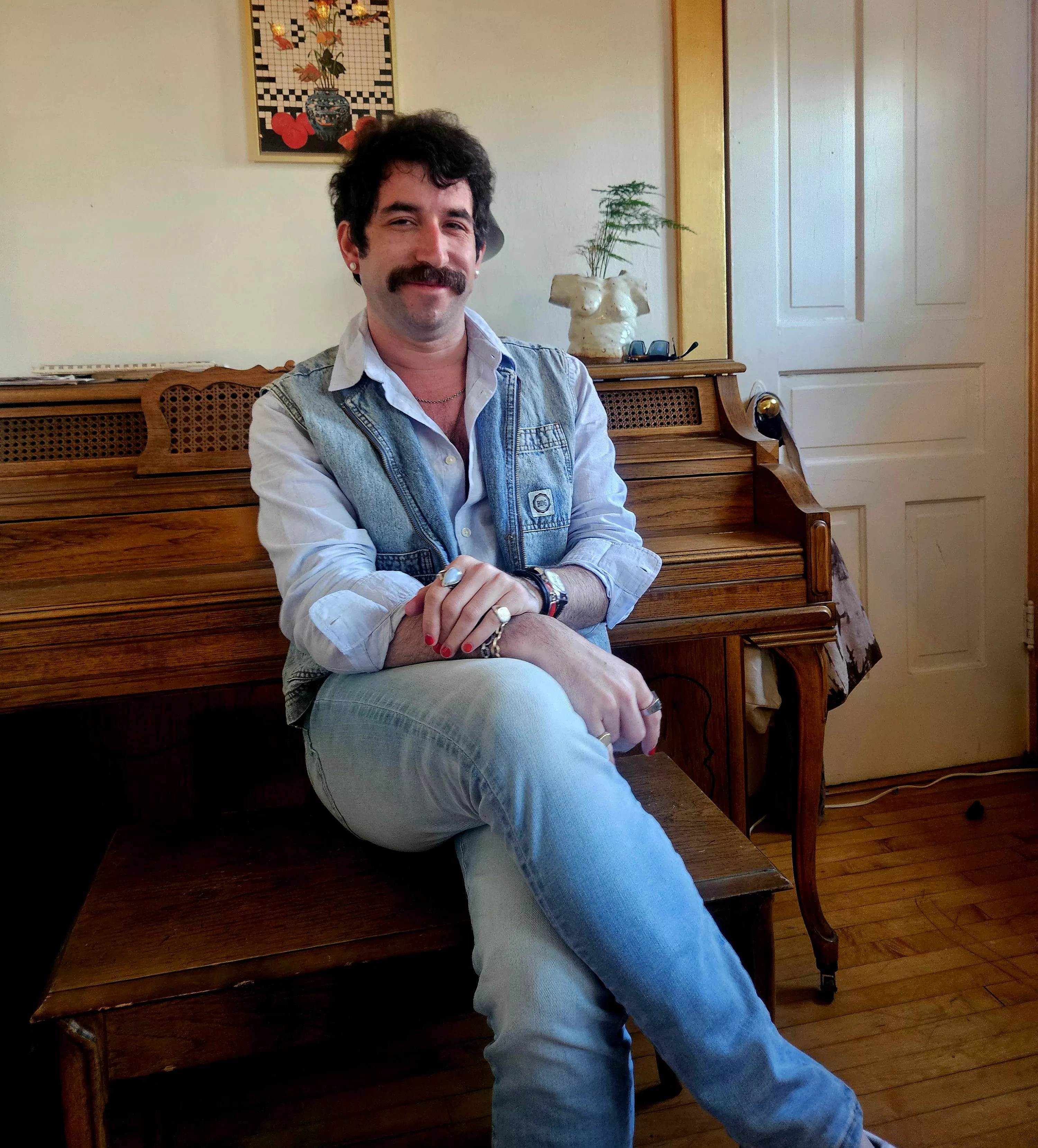 Got my ears pierced. 