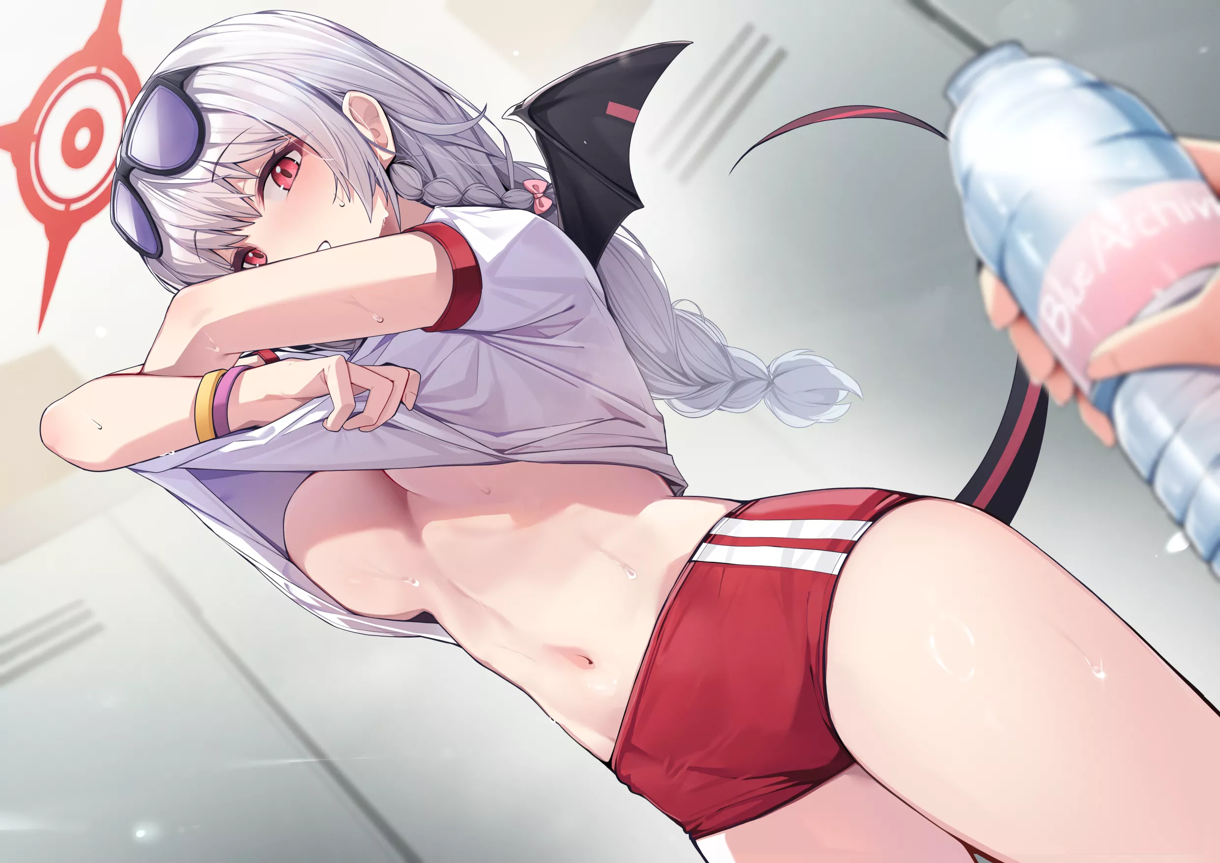 Haruna undressing (DDANGBI)[Blue Archive]