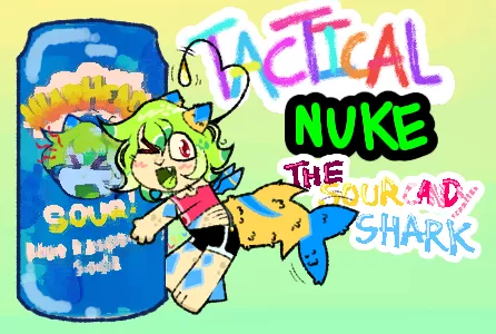 He's small and every flavor of Warheads candy.