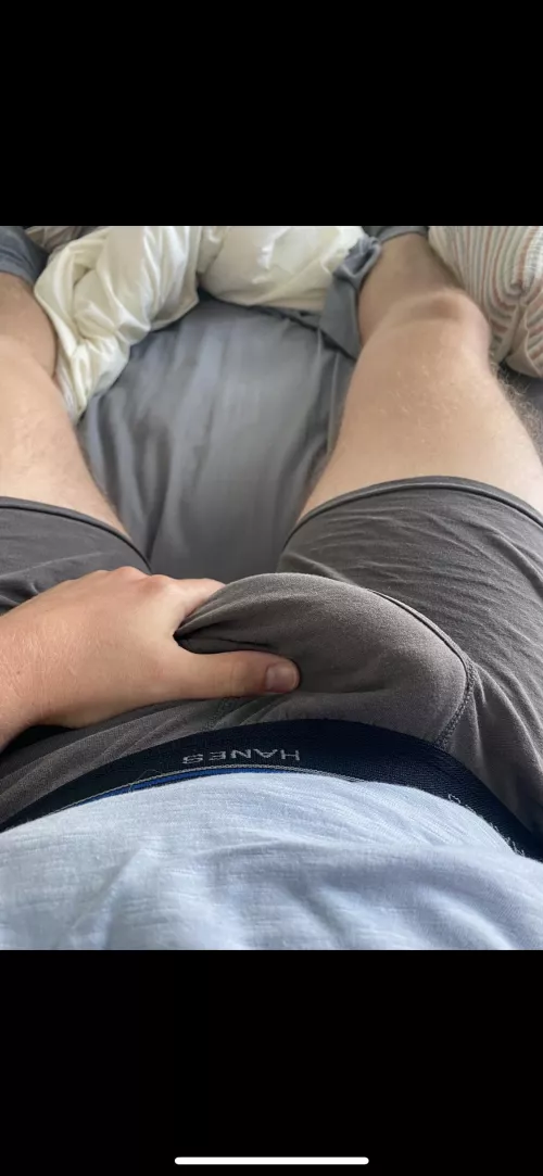 Home from work and ready to stroke