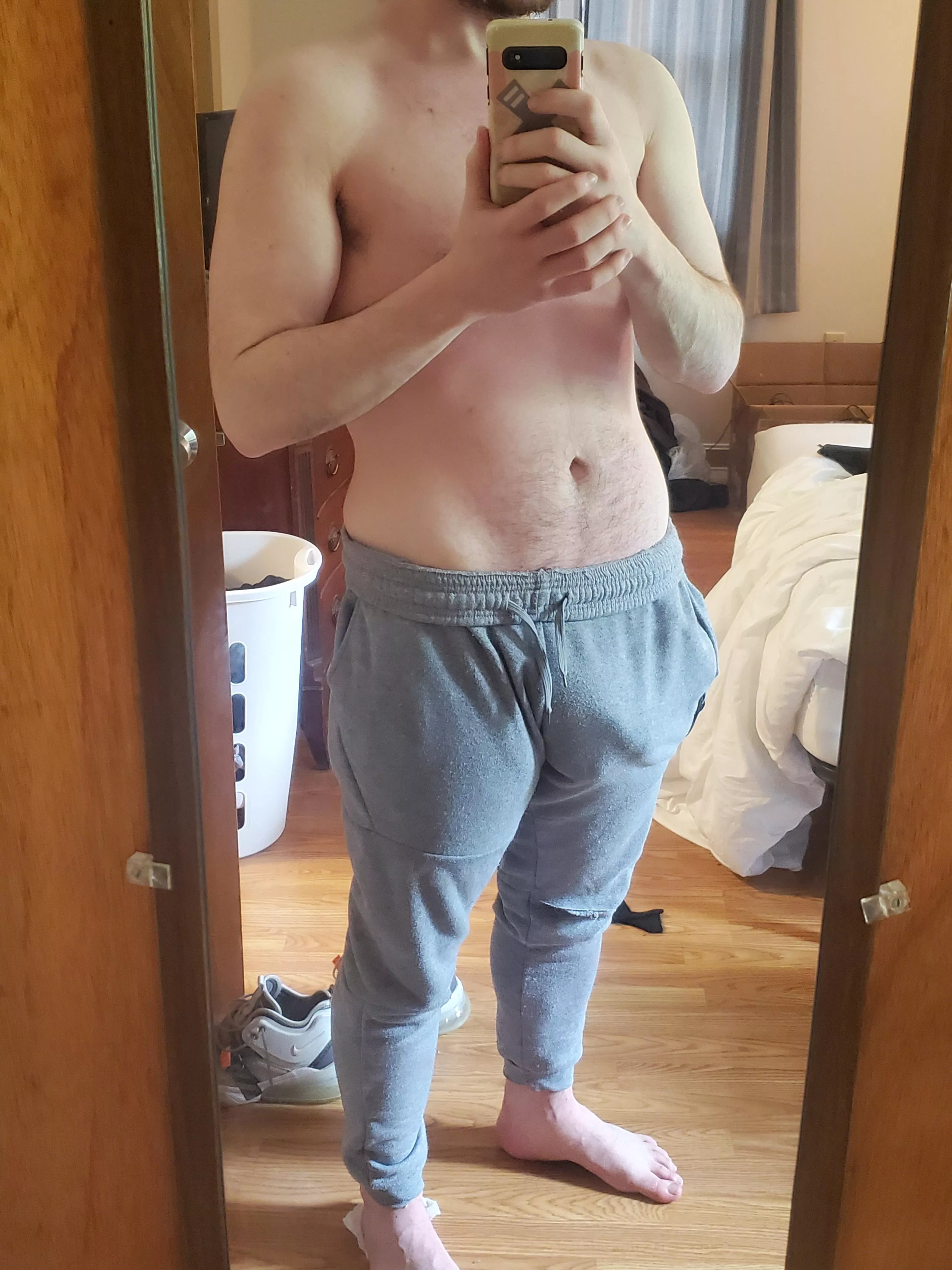 I like to walk around pretending I don't know you can see it