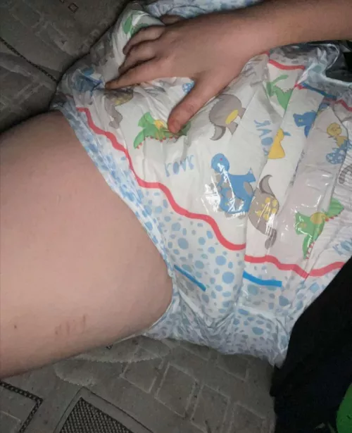 My diapered girlfriend being so cute