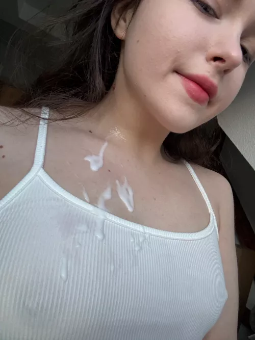 please daddy cum on my tits