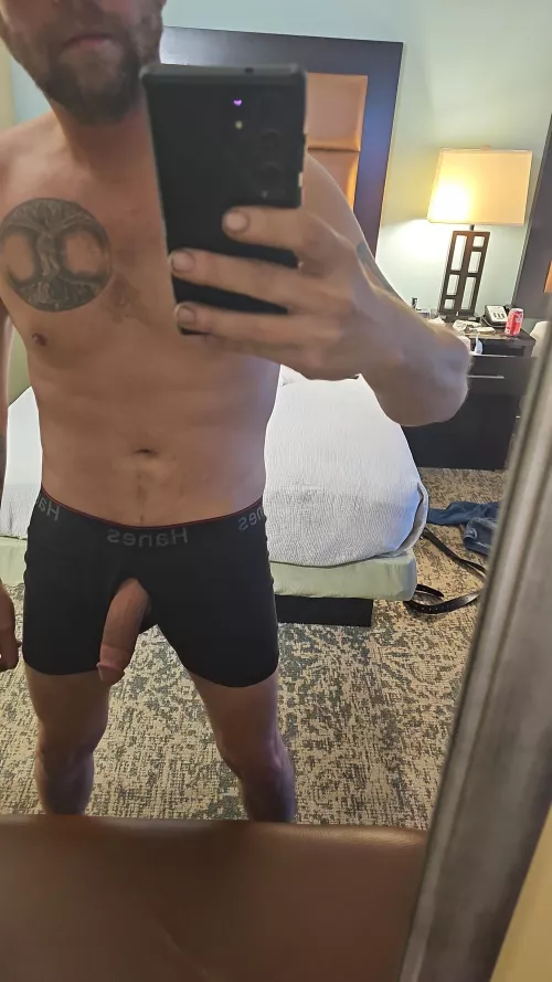 Ride my beard, then my cock!