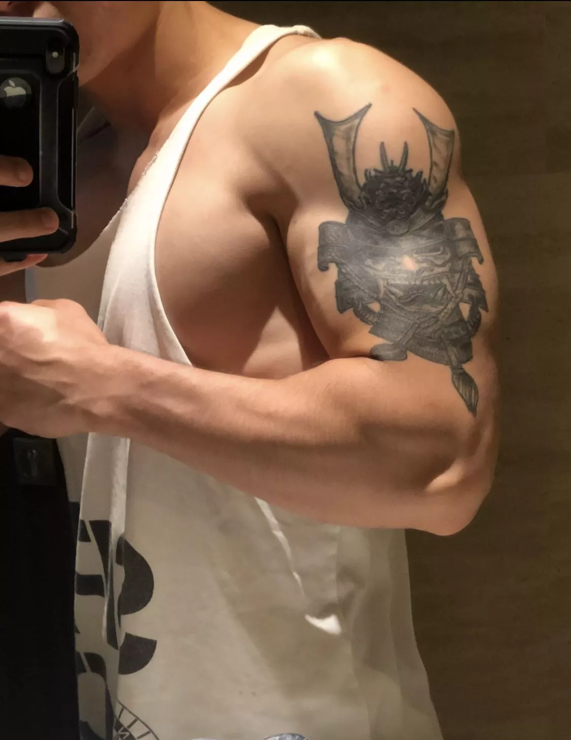 Samurai helmet tat makes my arm have more character is what people say 🥰😎