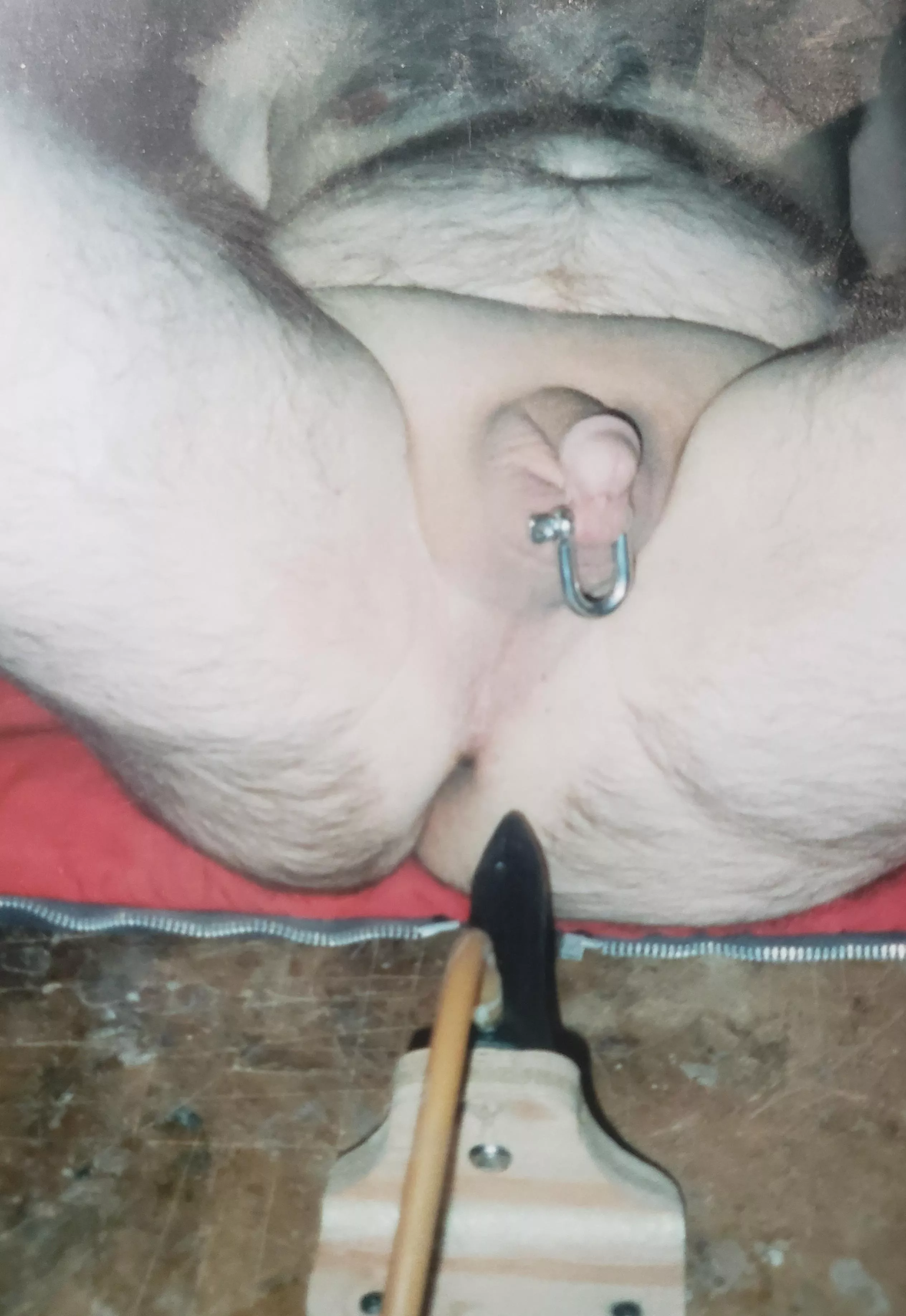 Submissive disciplinary enema