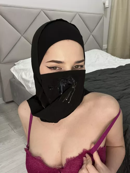 His hot cum feels so good on my face.