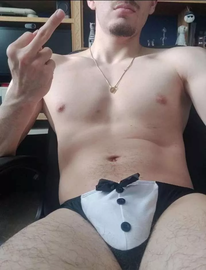 Hope my tuxedo suits me well