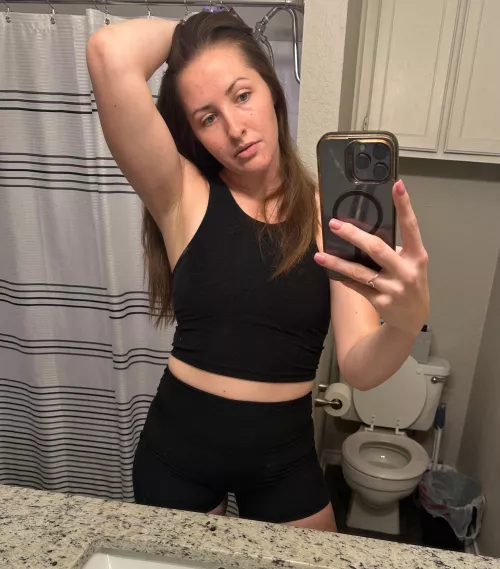 Imagine bending me over this counter before our workout