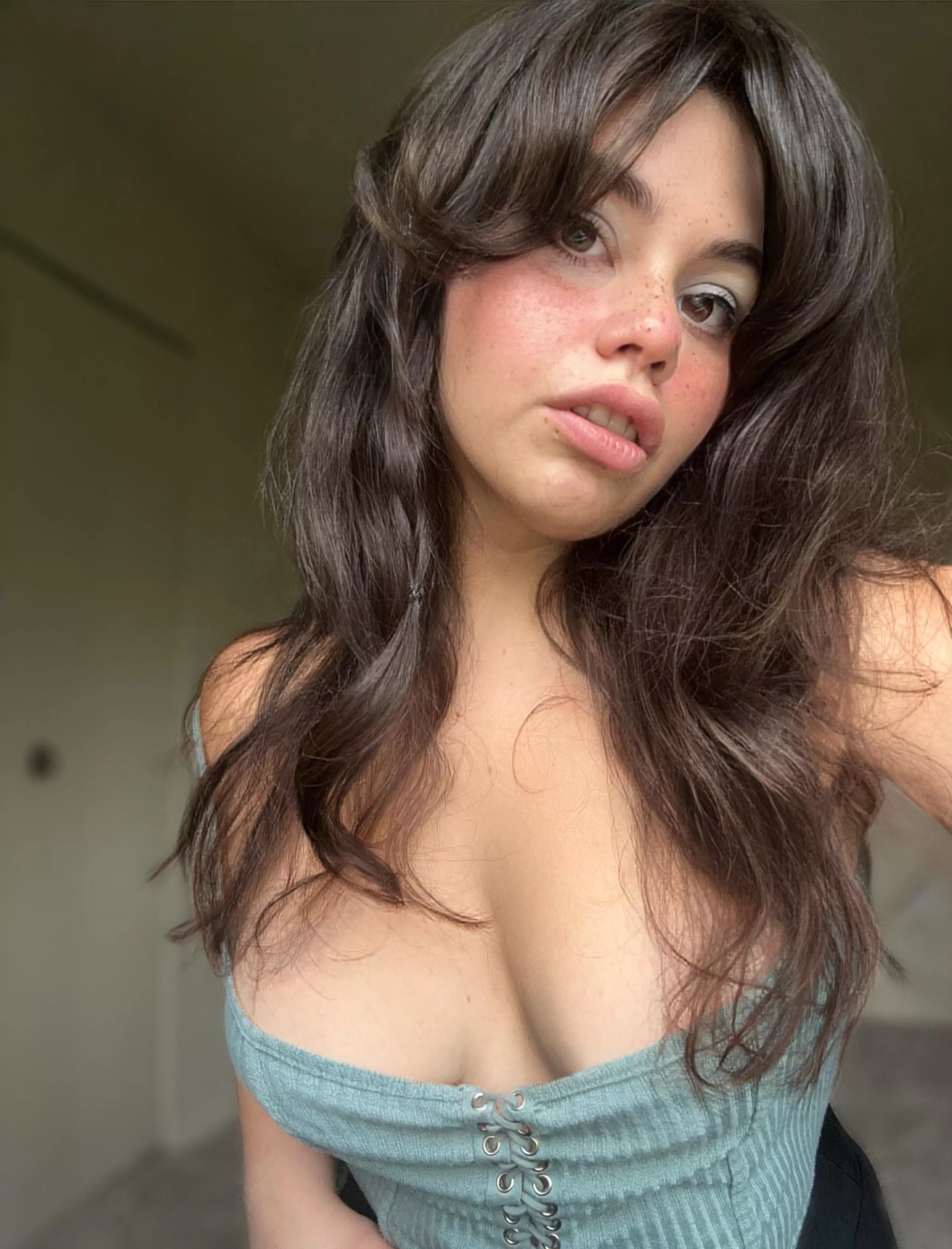 My pouty freckled face