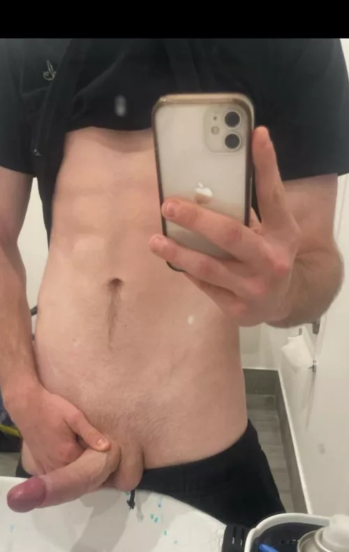 At work with the door open 