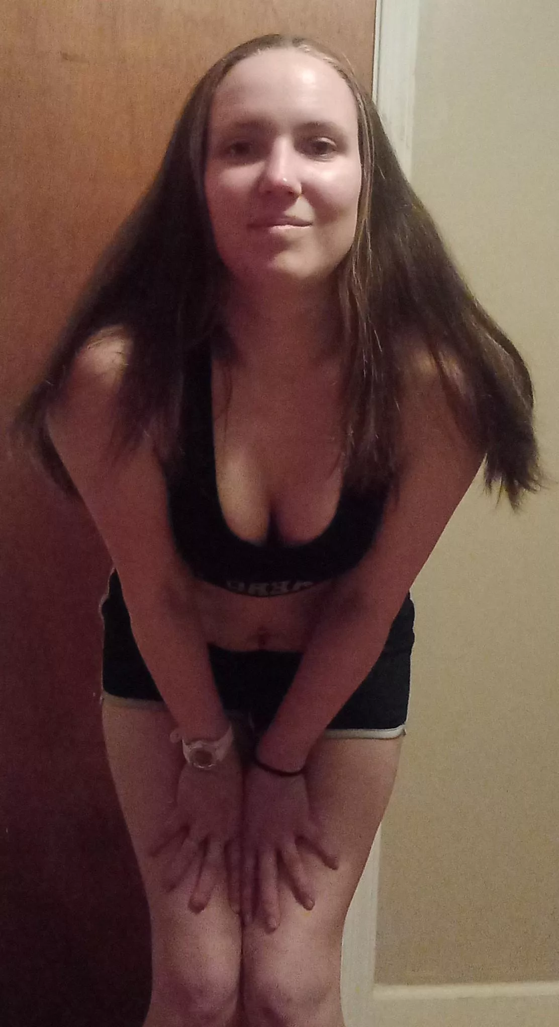 Bent over for a closer view!