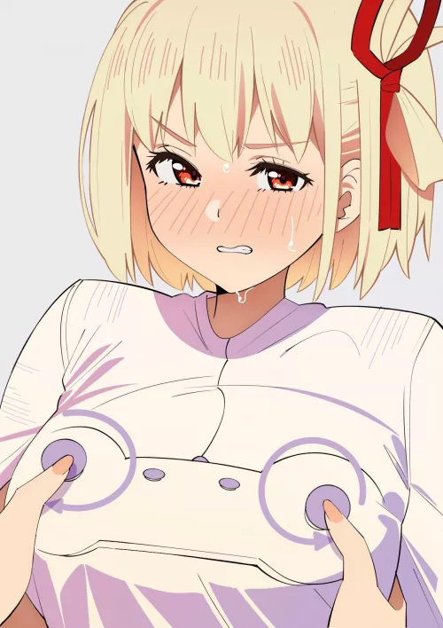 Chisato Getting Her Chest Felt Up (Lycoris Recoil)