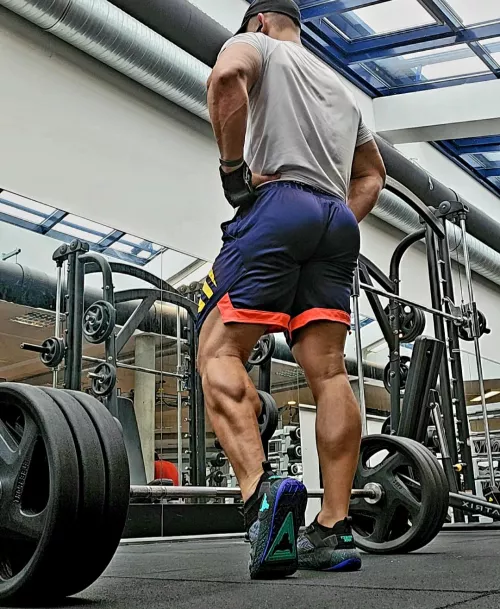 Clothed muscled butt