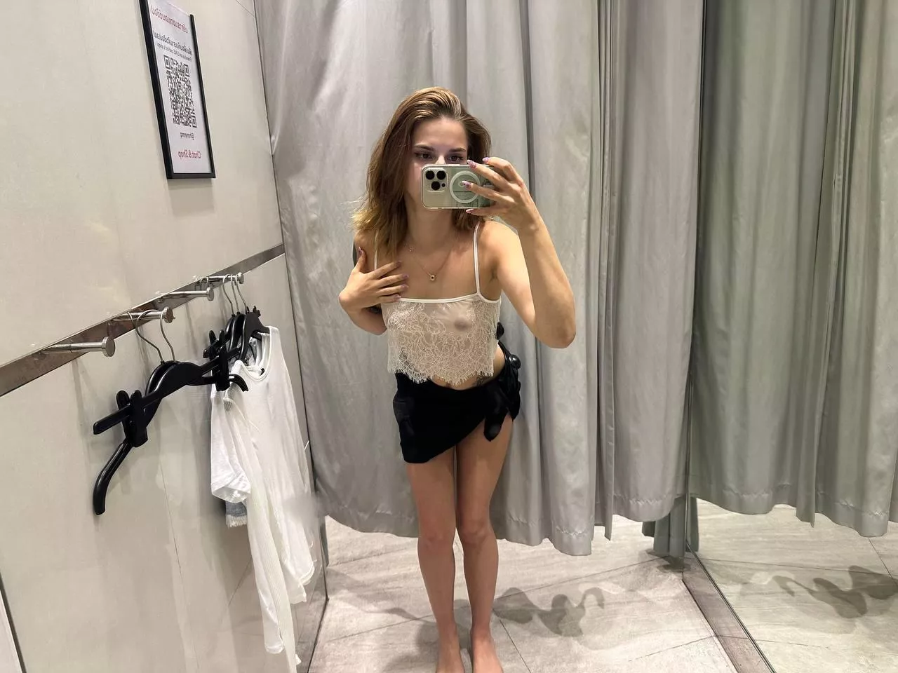 Do you think I look good with top on or without?