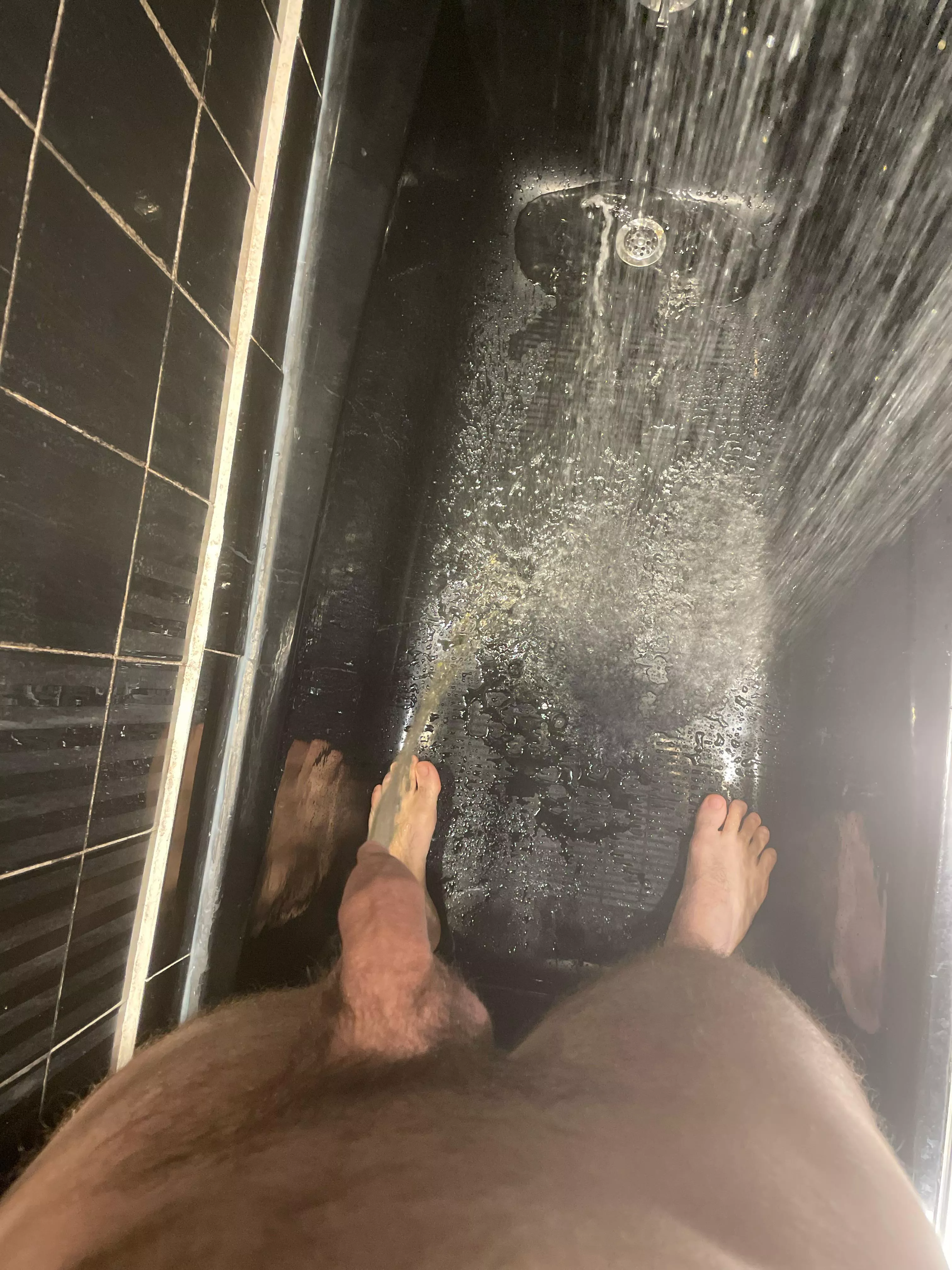 First piss of the day, I really had to go 😅