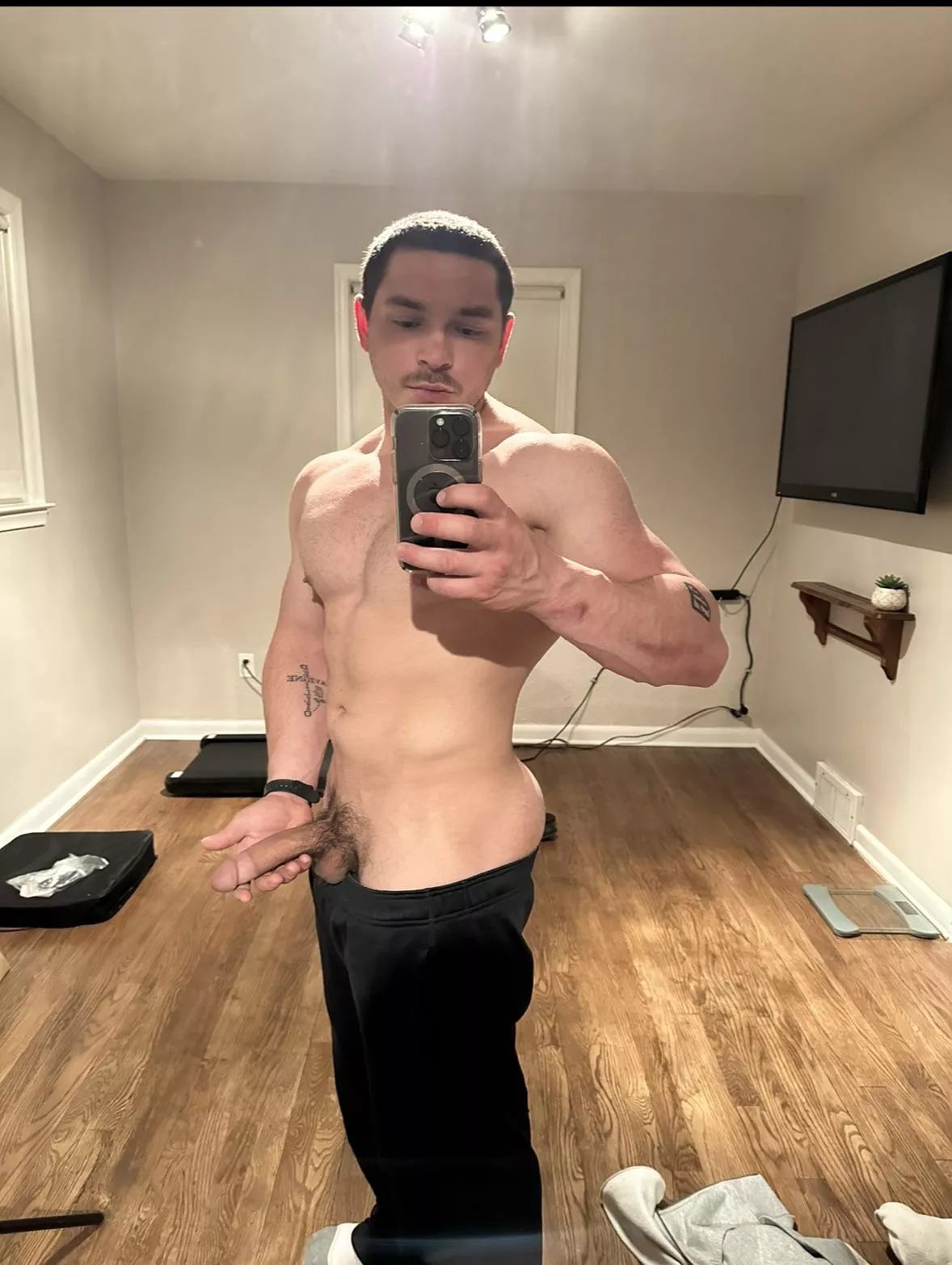 Hold this for me and make it hard while you’re at it