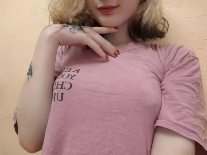 I thought maybe I should always go without a bra